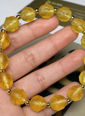 回流老料莲花手链佛珠念珠大方简约男女款文玩配饰手串手链文玩