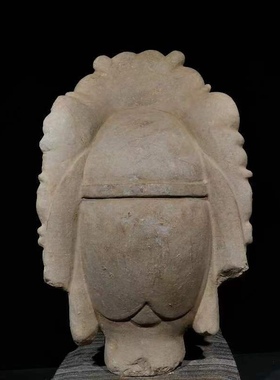 石雕观音佛头古玩收藏青石石材会所酒店工艺摆件石头佛像佛头摆件