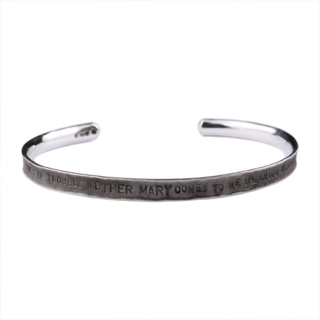 Amp sterling silver Beatles LETITBE faith bracelet