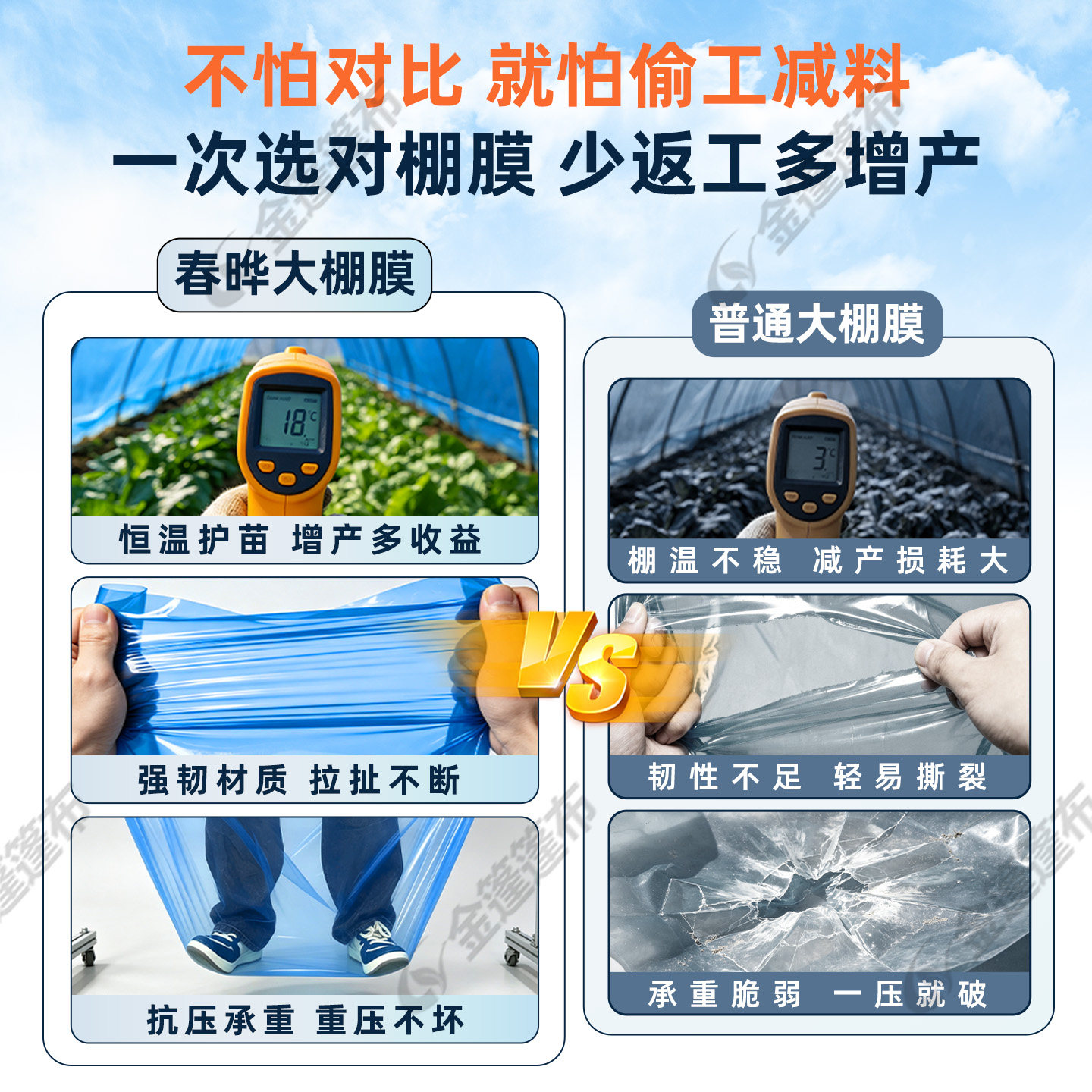 Plastic greenhouse film