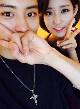 韩版男士挂件钛钢吊坠学生首饰品