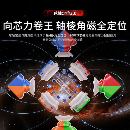 魔域文化威龙WRM V10魔方三阶磁力儿童益智玩具正品比赛专用专业 - 图1