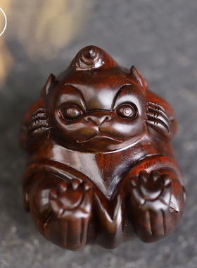 印度小叶紫檀调皮捣蛋谛听