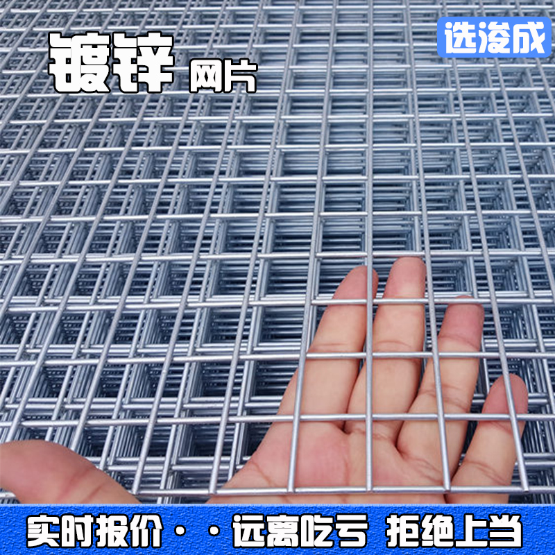 加粗镀锌铁丝电焊网片建筑网格养殖地网隔离网狗笼子钢丝围栏防护 - 图0