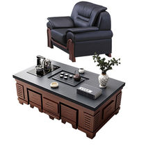 Dry Thickness Furnishings Tea Table Utilita Tea Several TV Cabinets Modern Minimalist Fire Stone Multifunctional Tea Table Chair Combination