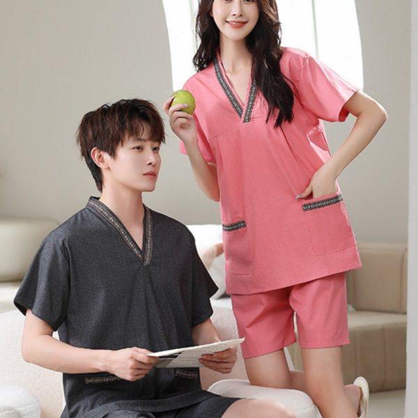 高品质汗蒸服桑拿服大码男士女款耐洗抗皱洗浴中心2023新款足浴服,淘宝优惠券,粉丝福利购,淘宝优惠卷