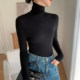 Women's cashmere sweater piled high collar slim fit fine wool bottoming