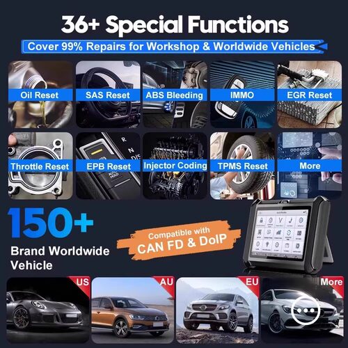 朗仁 XTOOL D7S 汽车故障检测仪OBD2故障诊断仪海外版多语言切换 - 图1