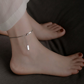 S925 sterling silver anklet anklet ກະດູກງູສໍາລັບແມ່ຍິງ 2024 new trendy niche design high-end sexy anklet chain leg chain