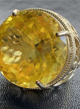 乾隆年制款超大霸气30毫米彩钻戒指钻石扳指镂空爆款高级高档奢华