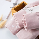 Нижнее белье, хлопковые антибактериальные тонкие дышащие японские милые штаны для школьников, высокая талия