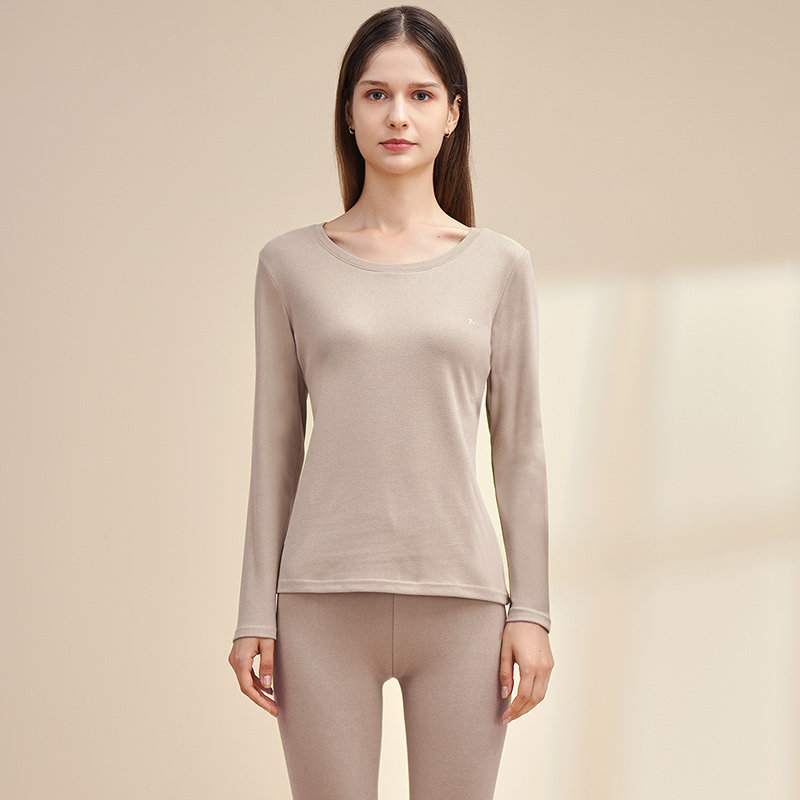 猫人情侣磨毛加厚男士恒温棉毛衫 猫人臻铭保暖套装