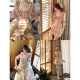 Lazy Didi Pearl Starburst Satin Corner Waist Princess Puff Sleeve Top Mesh Tutu Skirt Cake Skirt