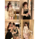 Lazy Didi Tuscany Heavy Industry Classic Fake Two-piece Collection Retro Puff Sleeve Palace Lace Shirt