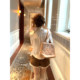 Lazy Didi French classic versatile layered high collar lace shirt palace stand collar slim design top