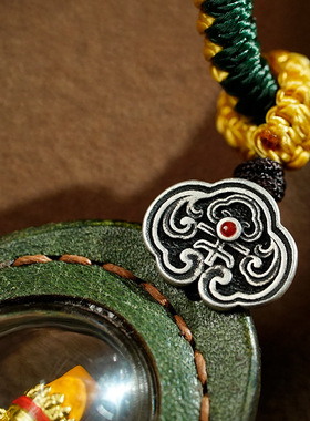 源头工厂批发定图手绘上色DIY立体唐卡擦擦嘎乌盒手编绳项链男女