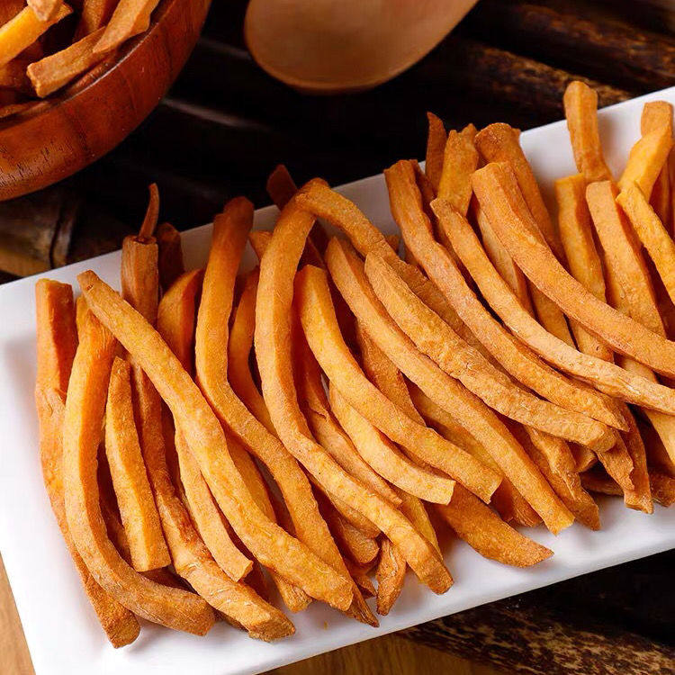 非油炸原味地瓜干不加糖精铁锅沙炒红薯条农家香脆红薯干解馋零食