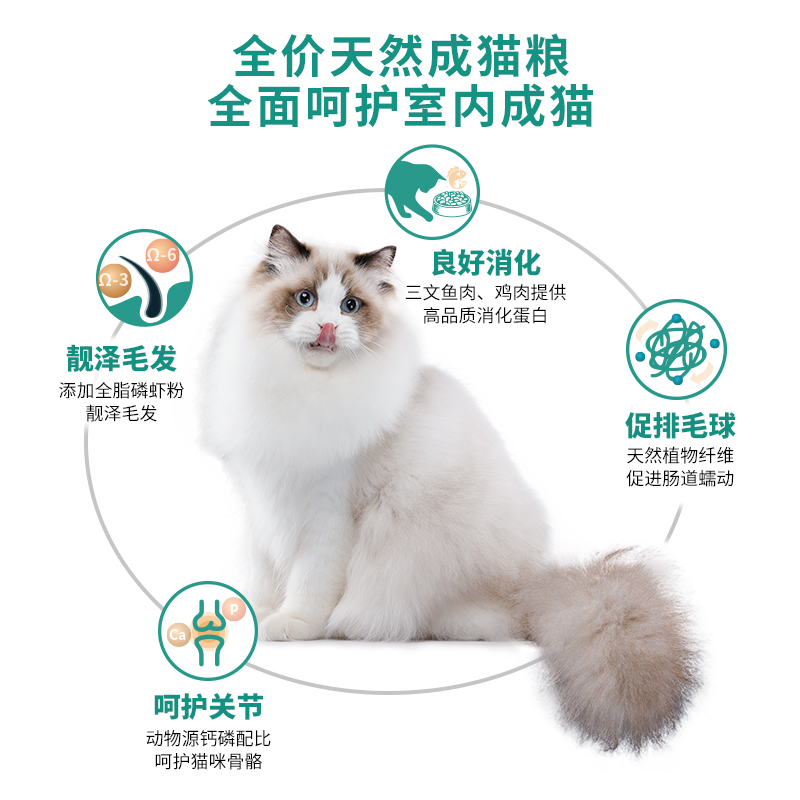 麦富迪猫粮10kg三文鱼油鳞虾营养增肥成幼英美短专用全价天然主粮