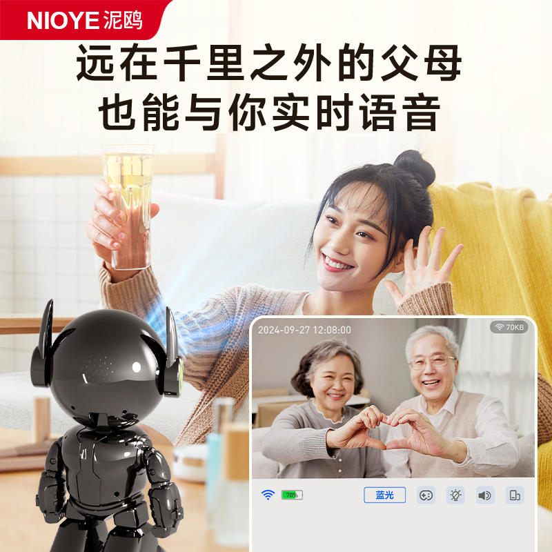 Robot monitoring 360 degree panoramic camera