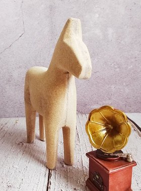 木质动物马摆件diy亲子手工自制作马赛克装饰工艺品儿童创意SW19