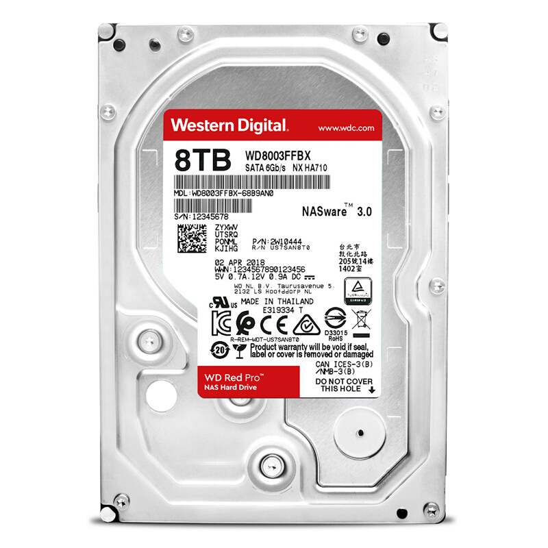 WD/西部数据 红盘Pro 8TB 网络储存NAS硬盘SATA6Gb/s(WD8003FFBX) - 图3