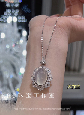 【原创】设计天然玉髓925银项链