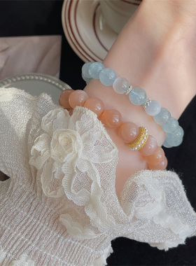 寺庙直发女冰种海蓝宝少女