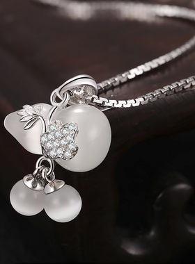 925纯银抖音网红锁骨链吊坠