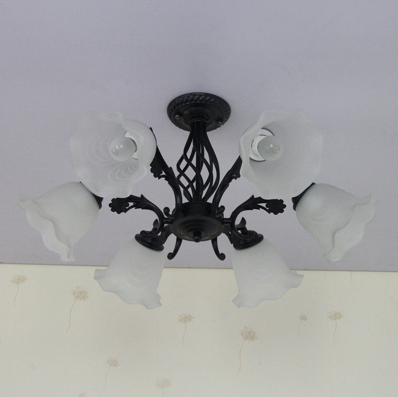 欧美式六头吸顶灯现代简约客厅吊灯卧室书房复古吸顶灯饭餐厅灯饰,淘宝优惠券,粉丝福利购,淘宝优惠卷