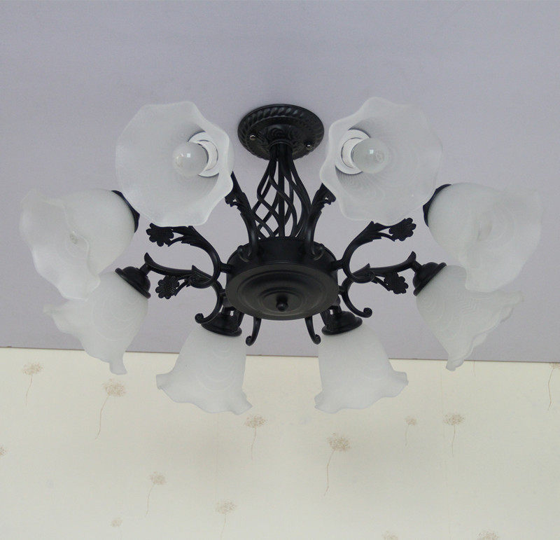 欧美式六头吸顶灯现代简约客厅吊灯卧室书房复古吸顶灯饭餐厅灯饰,淘宝优惠券,粉丝福利购,淘宝优惠卷