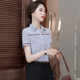 Collar shirt slim style splicing hotel office work clothes