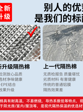 双面铝膜保温棉隔热膜防晒耐高温