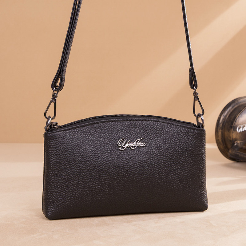 姿狄头层牛皮2020新款百搭女斜挎包 姿狄女士包袋