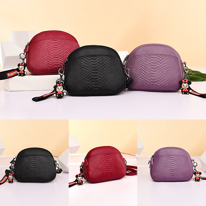 姿狄头层牛皮女2020新款单肩小包包 姿狄女士包袋