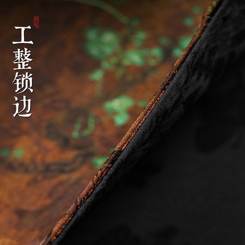 新中式禅意茶席织锦茶桌干泡垫布艺茶垫茶几茶具隔热垫复古桌旗 - 图3