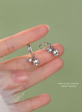 银铃兰花耳环星梵婷925银森系女