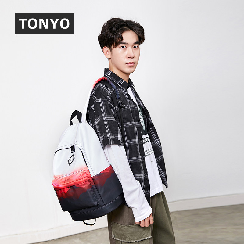 女韩版初高中学生潮流2020风双肩包 统优双肩背包