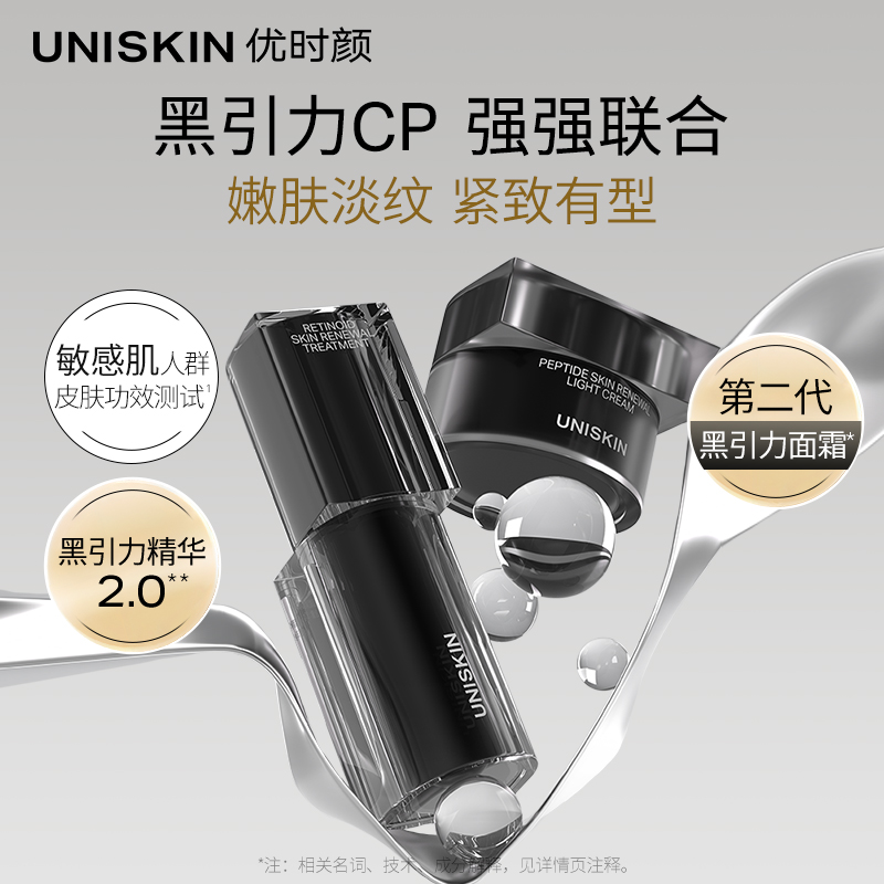 【加购李佳琦直播间美妆节】优时颜UNISKIN黑引力CP精华面霜*