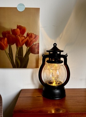 侘叙风复古小夜灯桌面装饰摆件