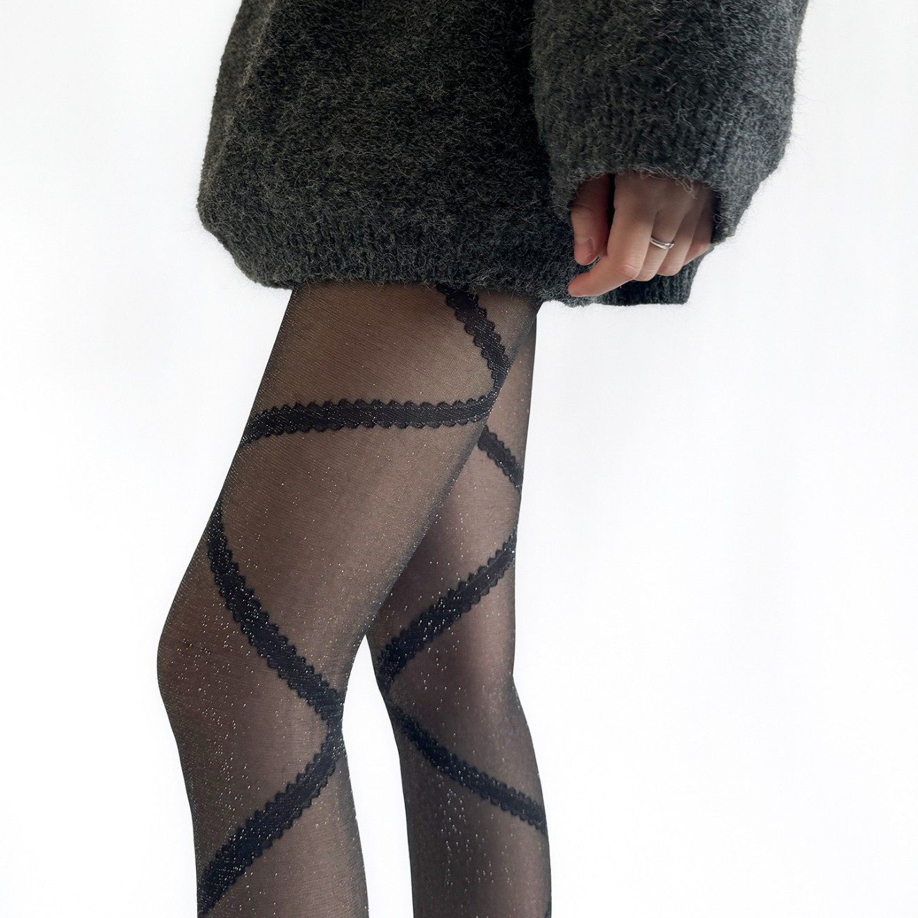 春夏辣妹银丝细闪打底丝袜黑丝显瘦纯欲灰色交叉绑带银葱连裤袜女,淘宝优惠券,粉丝福利购,淘宝优惠卷