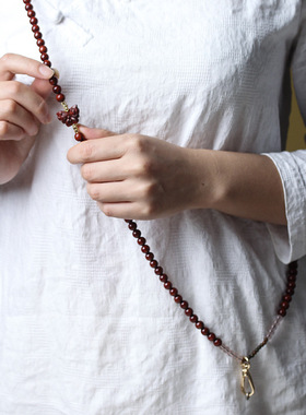 梦蝶款斜跨手机链赞比亚小叶紫檀DIY包包挂件厂家批发规格0.8装饰