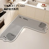 Kitchen special floor mat kitchen mat household l-shaped L carpet oil-absorbent, water-absorbent, dirt-resistant anti-slip water-absorbent mat entrance mat