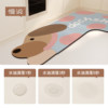 Cartoon kitchen special floor mat L-shaped household dirty-resistant anti-slip anti-oil wash-free carpet water-absorbing oil-absorbing quick-drying floor mat