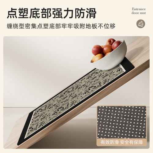 入户门地垫轻奢高级感复古地毯门垫进门门口防滑家用玄关脚垫耐脏 - 图2