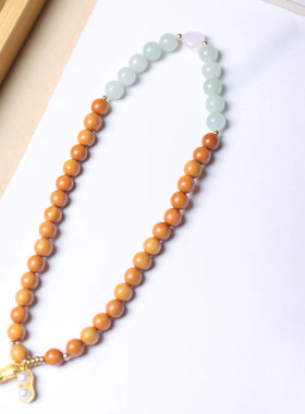 翠玉花生款印尼檀香DIY手链 厂家批发规格0.8男女民族风装饰念珠