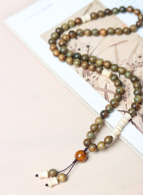 节节高款手链绿檀木DIY手持厂家批发规格0.8男女文玩念珠首饰装饰