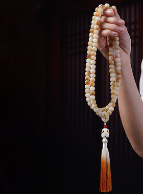 兔兔款手链DIY炭烧菩提手串 文玩首饰厂家规格8×10男女念珠装饰