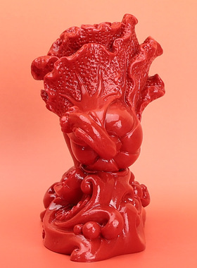 正品红朱砂掌中有财摆件财富在手吉祥聚财宅开运乔迁