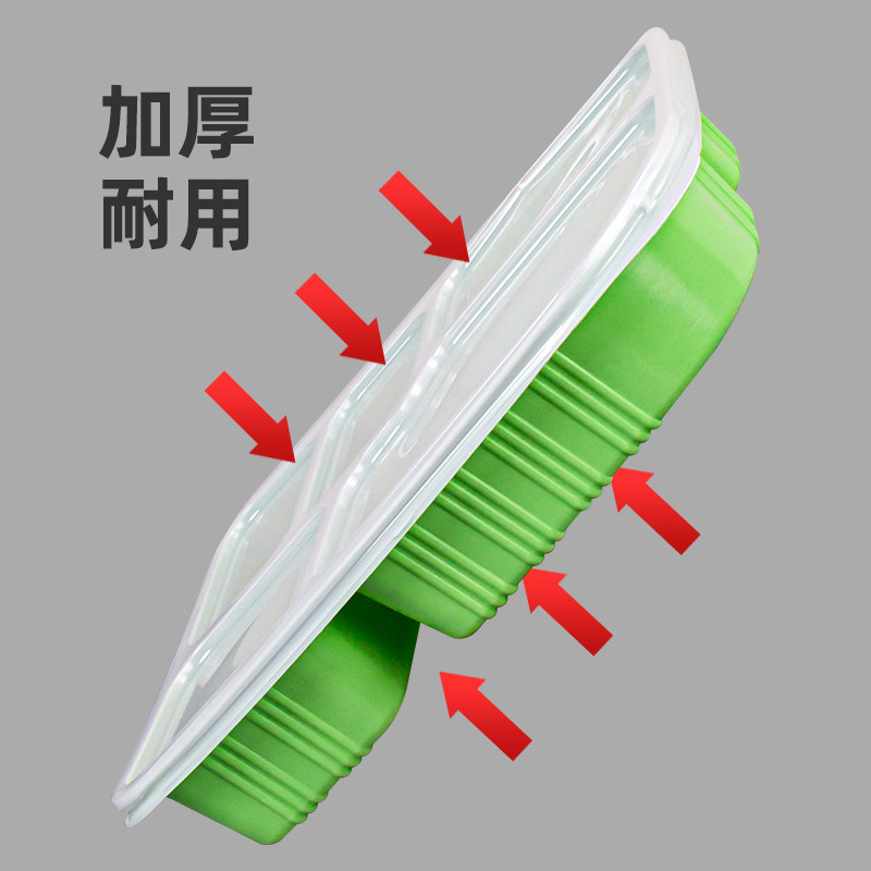 五格餐盒一次性分格打包盒三格四格饭盒分隔六格食品级可微波团餐 - 图3