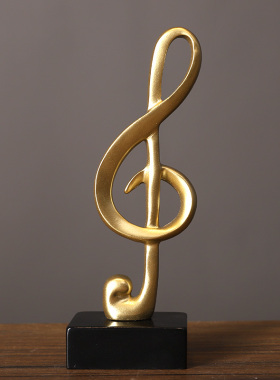 电视柜艺术音符摆件高档轻奢